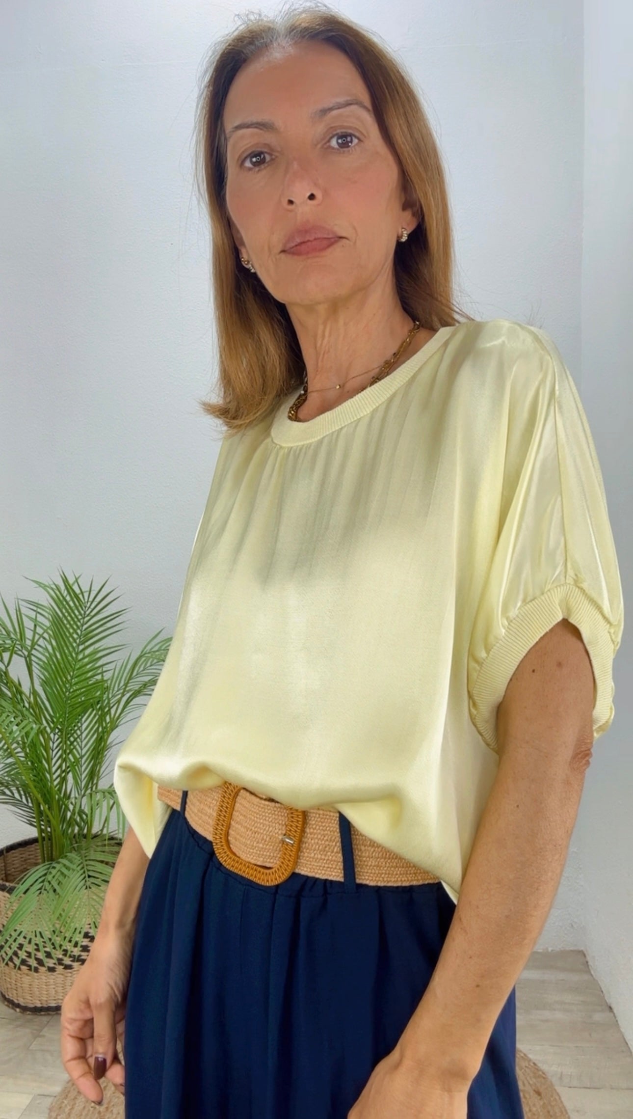 Blusa cetim